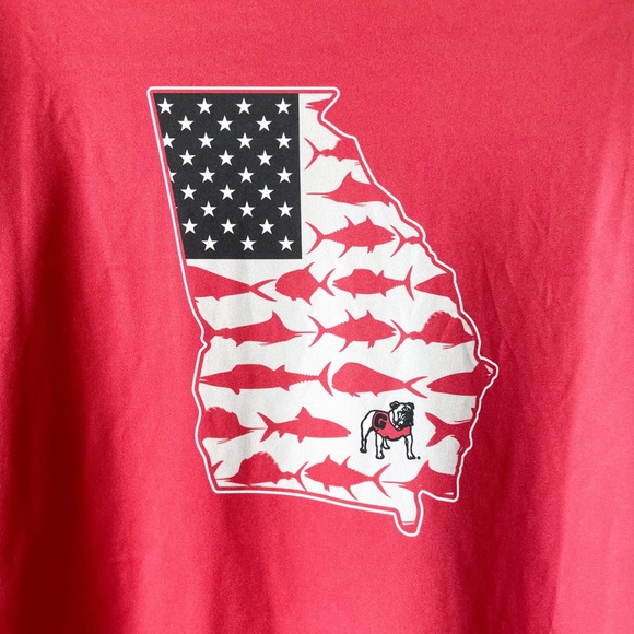 COLUMBIA GEORGIA BULLDOGS TACKLE FLAG TEE - Picture 6 of 9